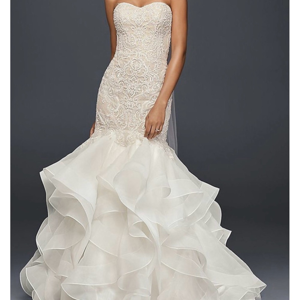 Oleg Cassini Cream Wedding Dress